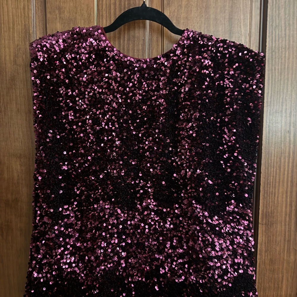 Pink Sequin Top